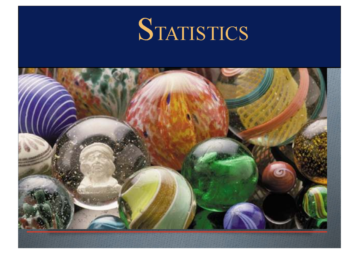 Introduction to Statistics: Descriptive vs Inferential Methods - Studocu