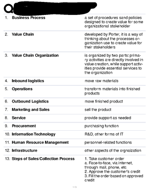 ACCT300 Chapter 13 Notes - Chapter 13 Acquisition/Payment Process ...