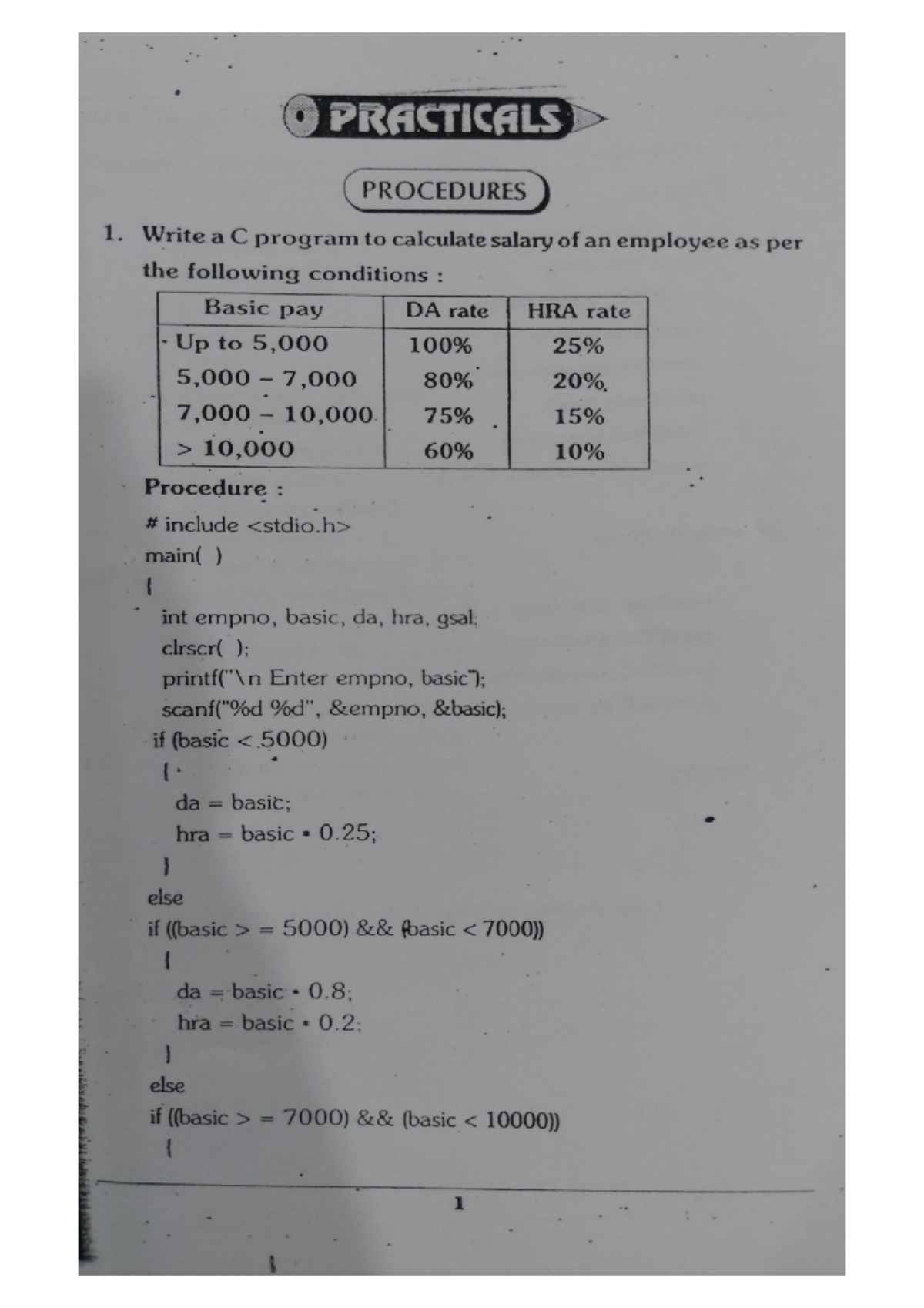C Programming Practicals II B.Com, Computers Paper - VIKRAM - Studocu