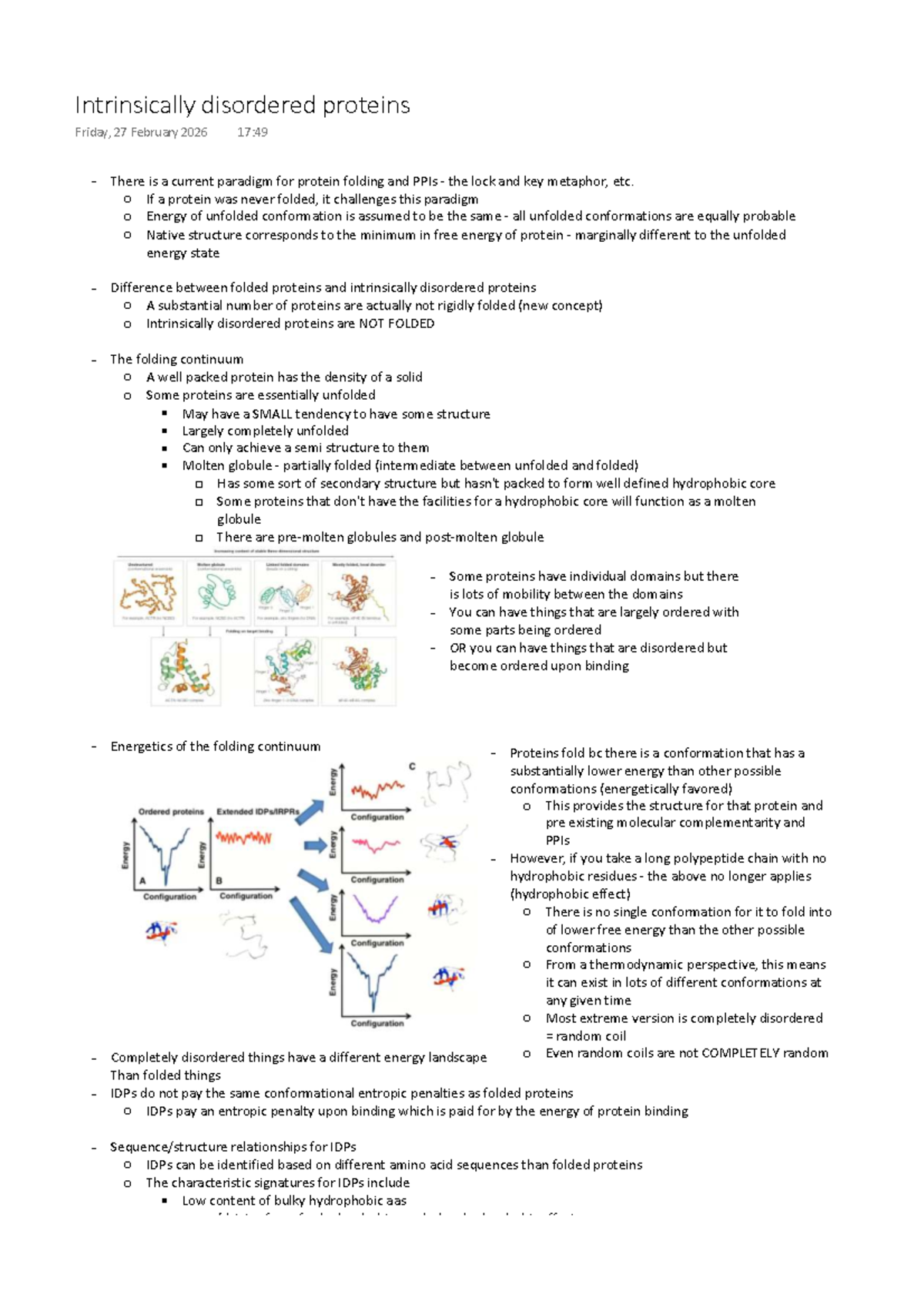 Intrinsically Disordered Proteins: A New Paradigm in Protein Folding ...
