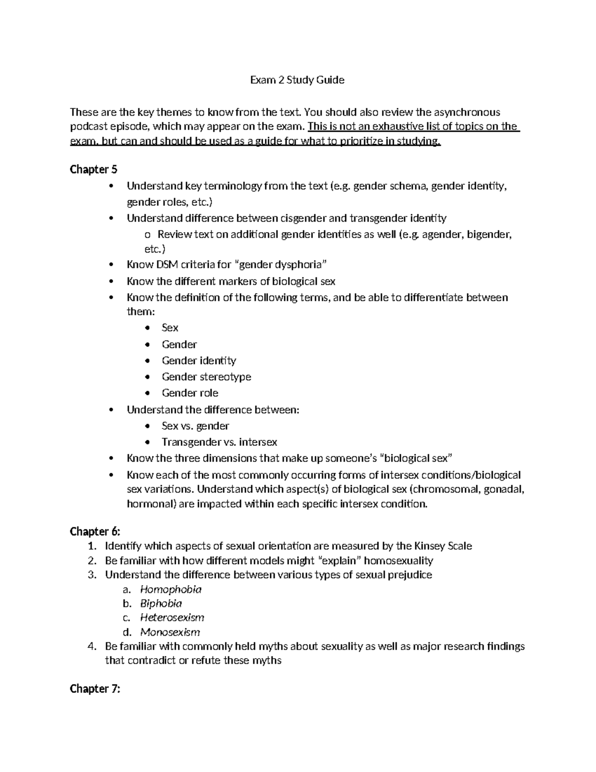 Exam 2 Study Guide: Key Themes & Concepts for Success - Studocu