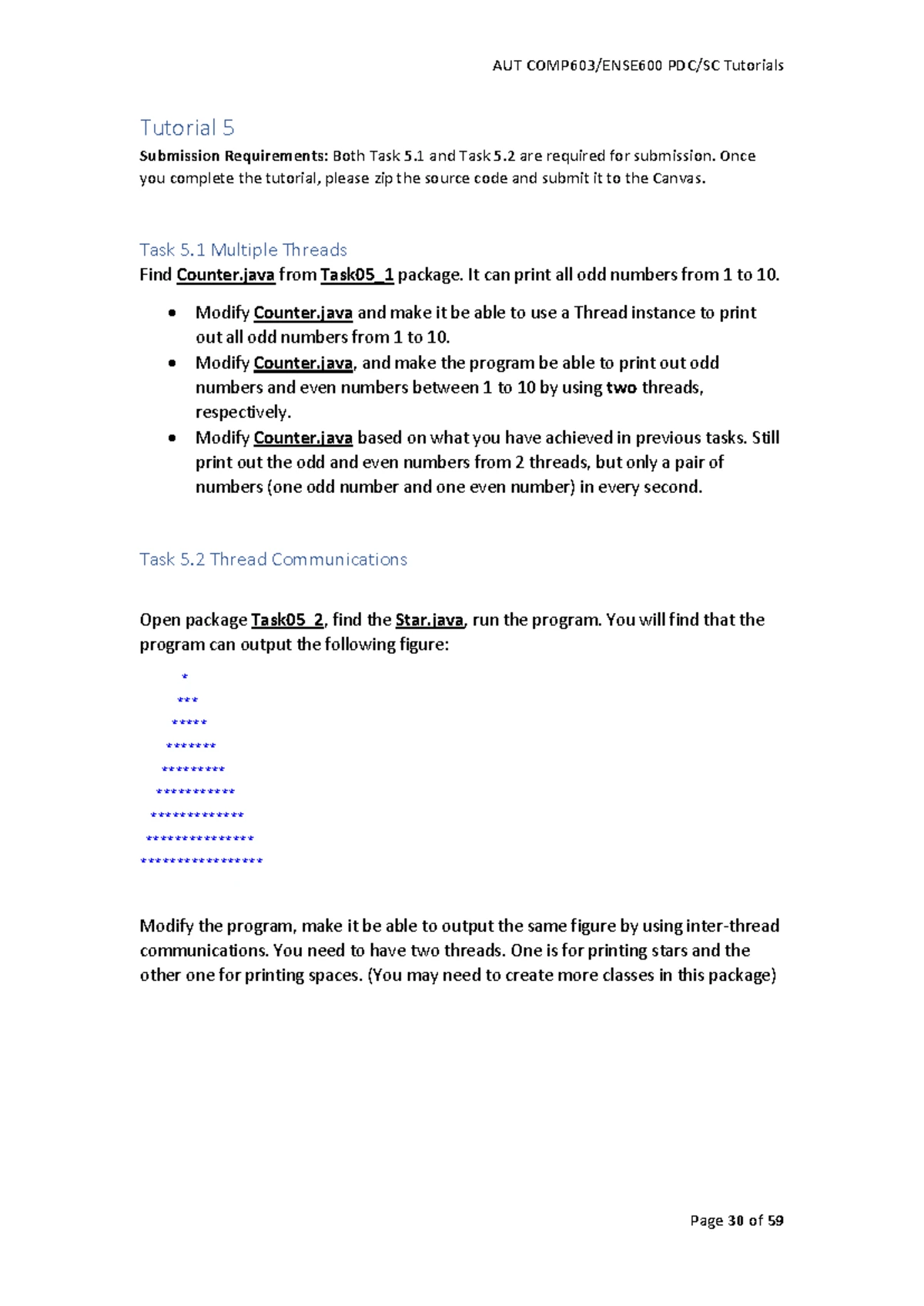 AUT Tutorials: Tutorial 8 - Java DB and JDBC Programming Guide - Studocu