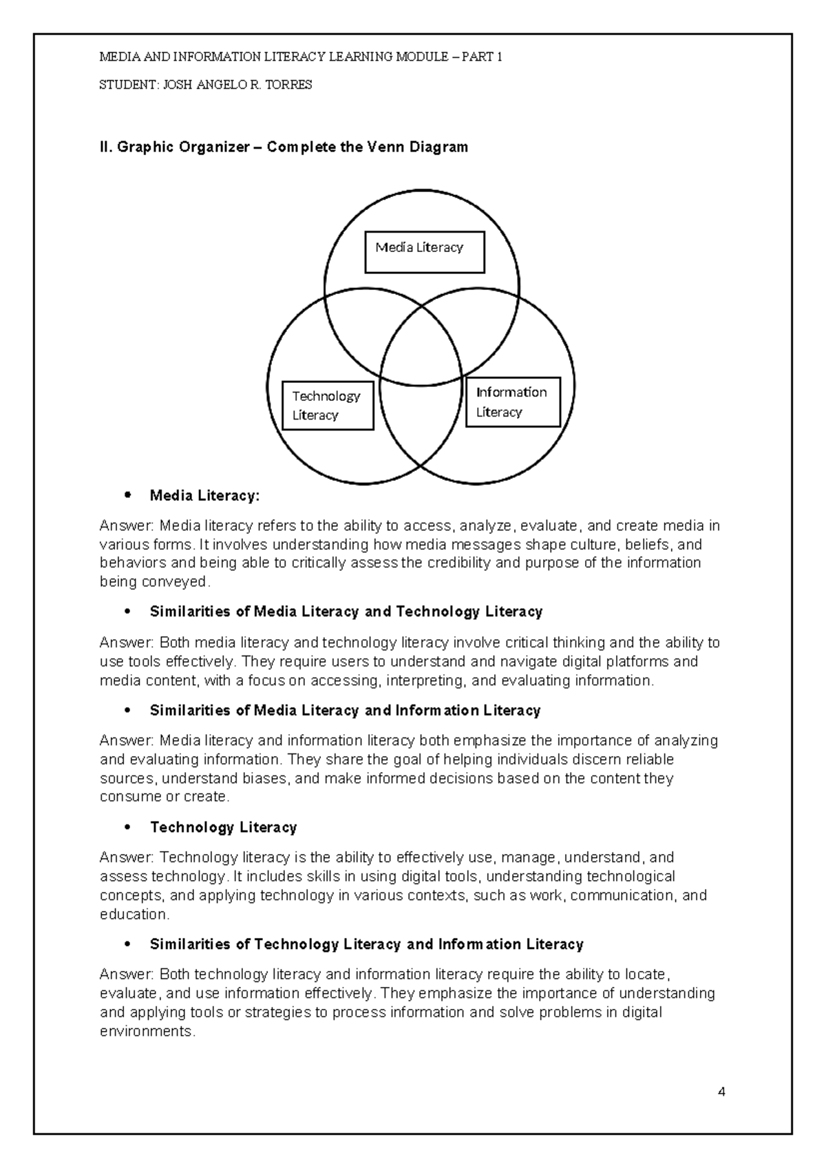Media and Information Literacy Module - Part 1 (MIL 101) - Studocu
