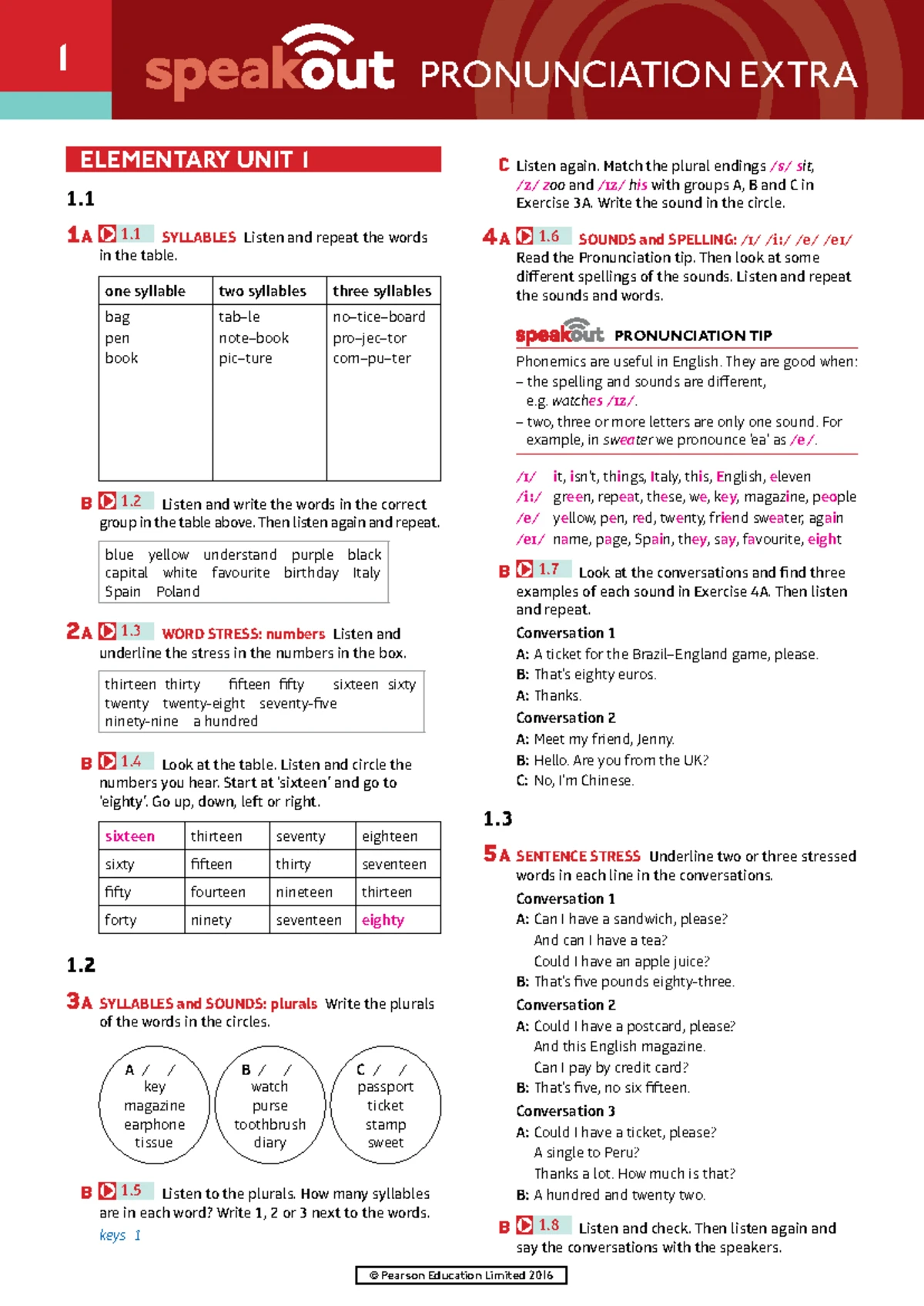 Speakout DVD Extra Elementary: Unit Summaries & Key (02) - Studocu
