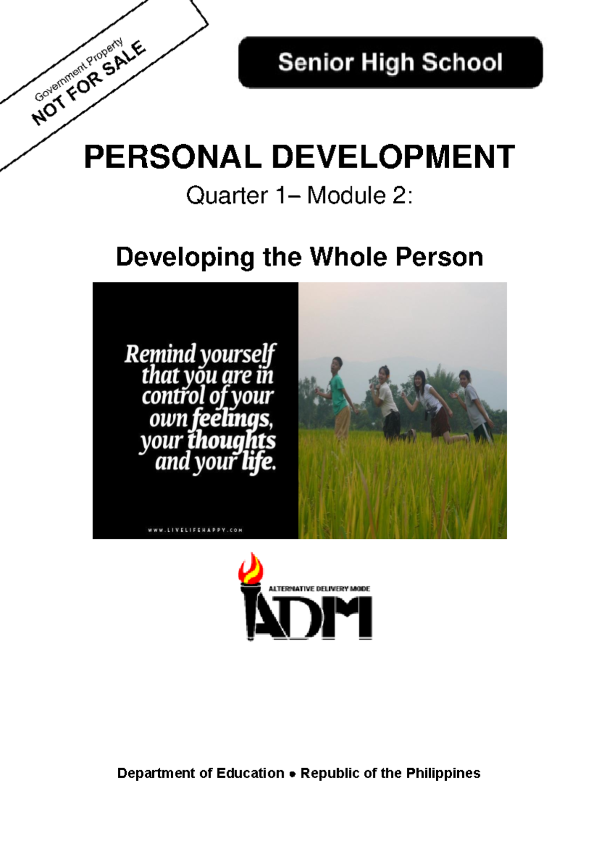 Personal Development Q1 Mod-2: Holistic Development Skills - Studocu
