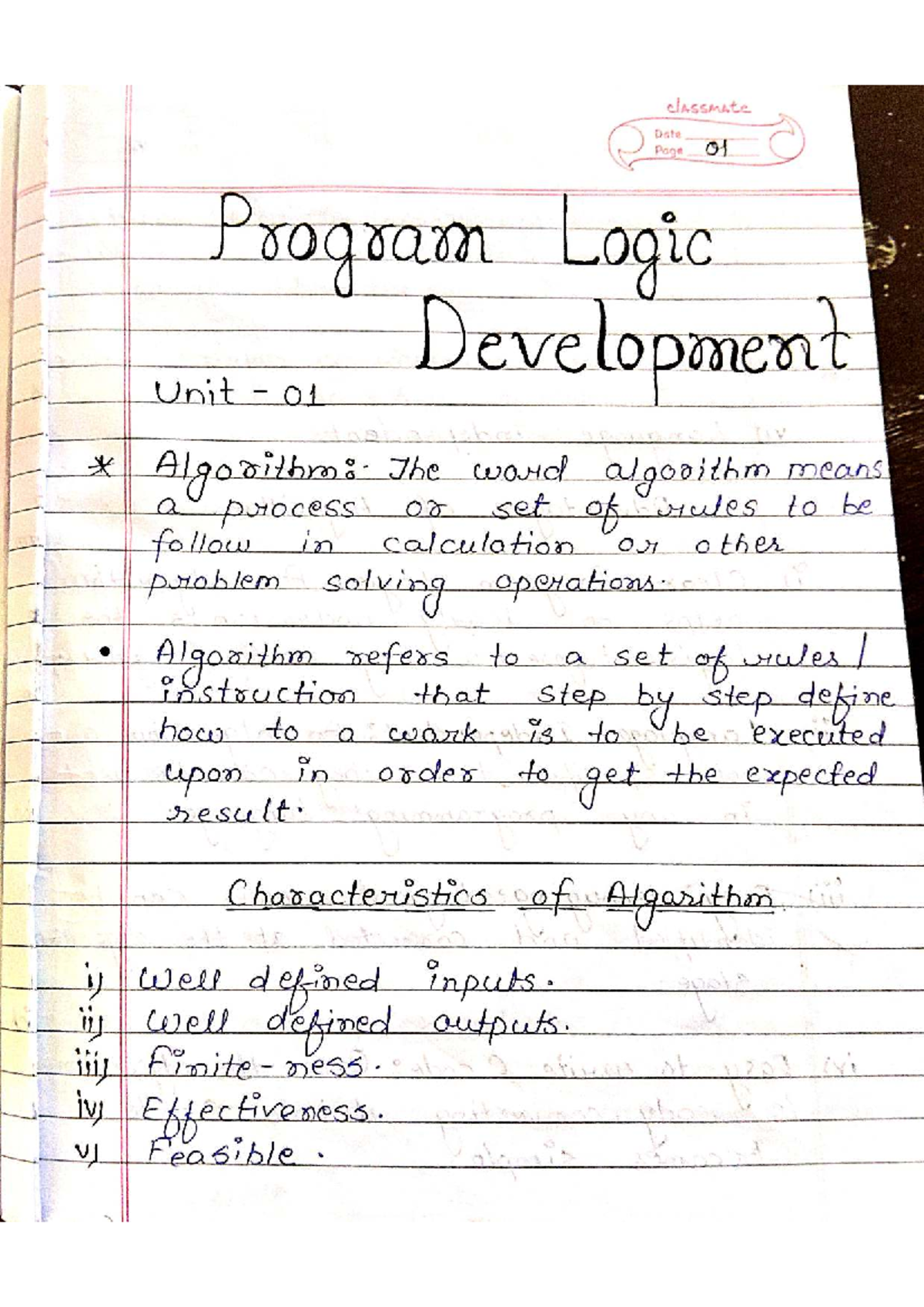 Programming in C: Unit 01 - Algorithms, Flowcharts, and Pseudocode ...