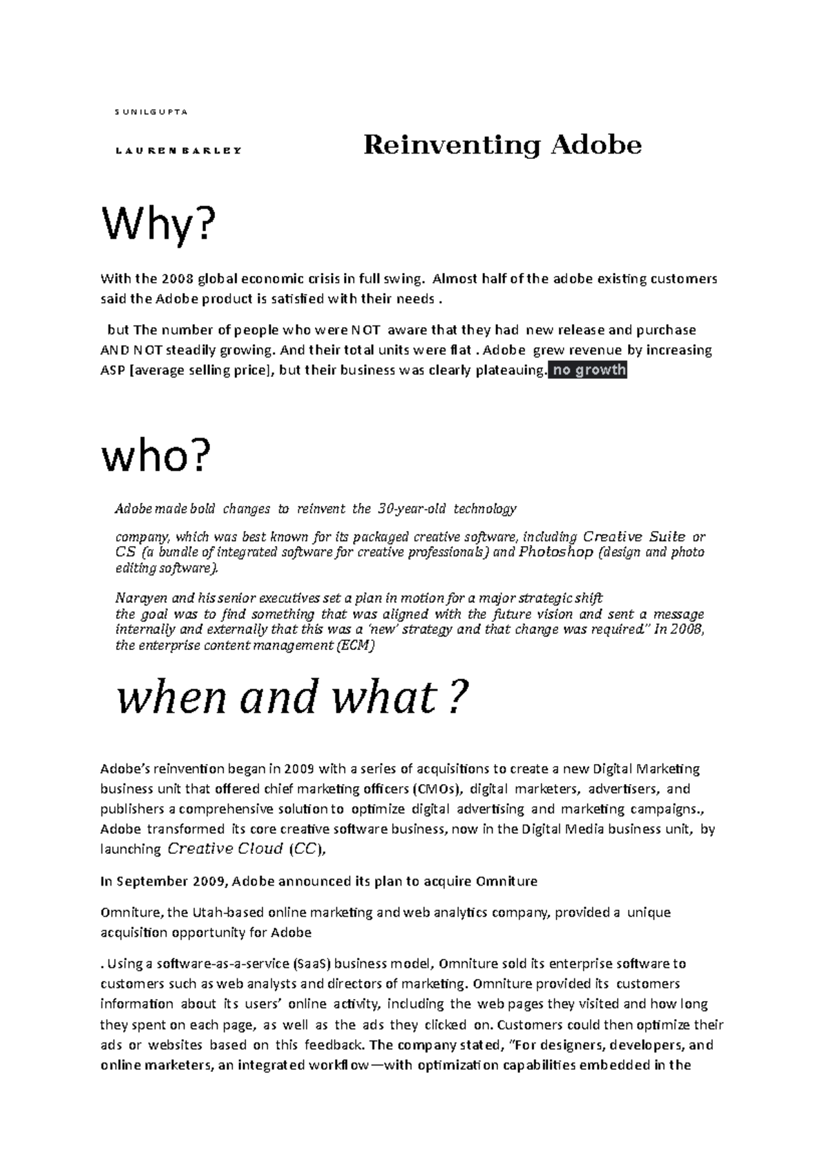 Reinventing Adobe: 2009 Transformation & Marketing Strategy Case Study ...