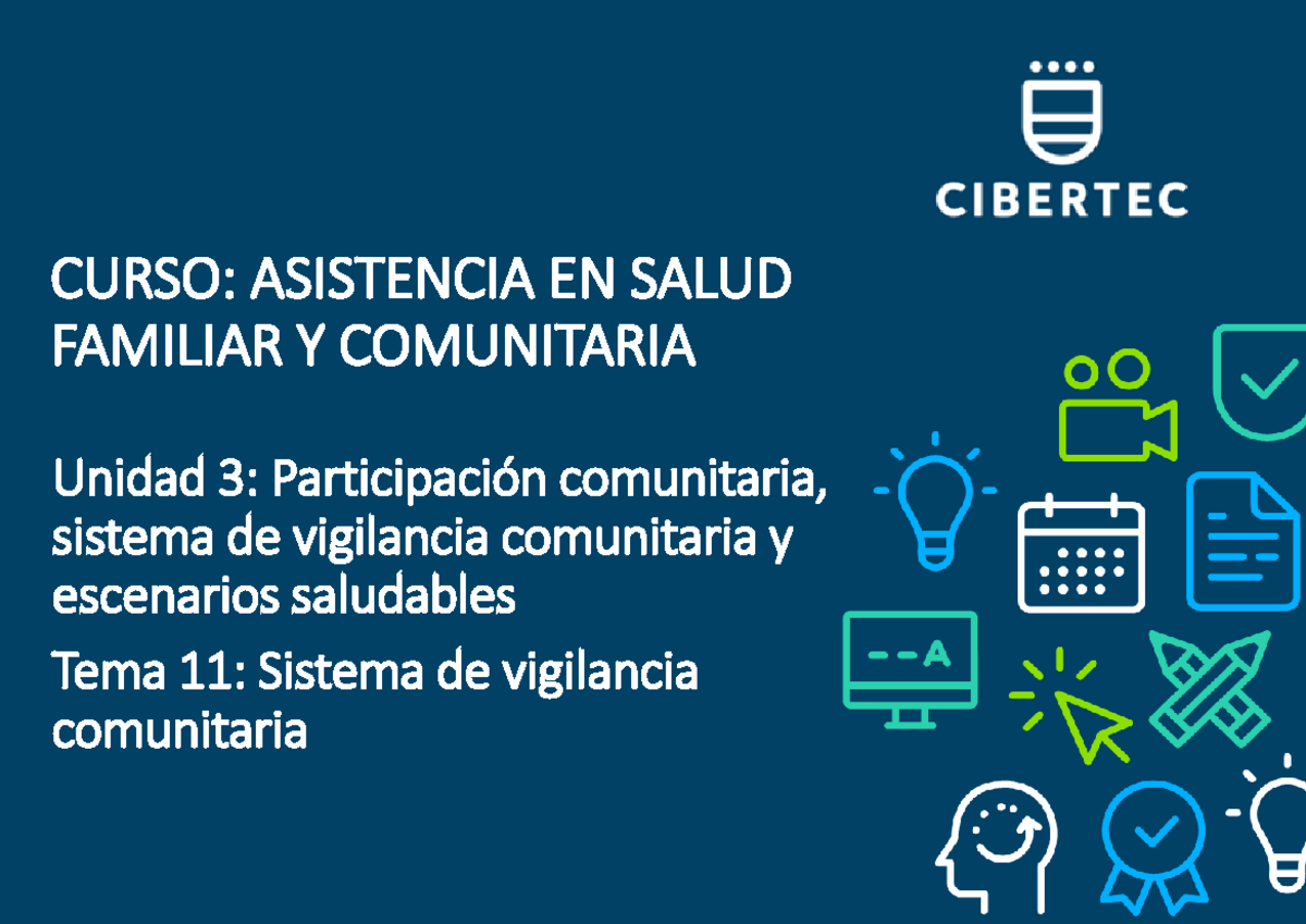 PPT Unidad 03: Sistema de Vigilancia Comunitaria en Salud (5256) - Studocu