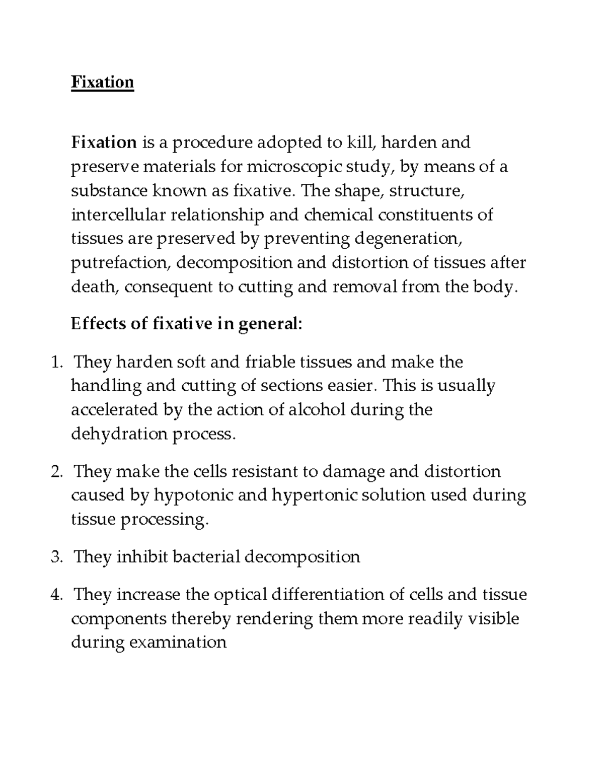 Types and Effects of Fixatives: Advantages and Disadvantages Explained ...