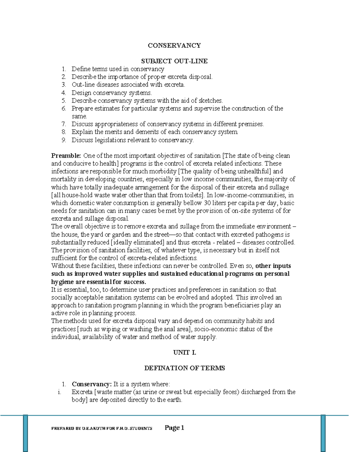Design and Management of Bucket Latrines: A Conservancy System Overview ...