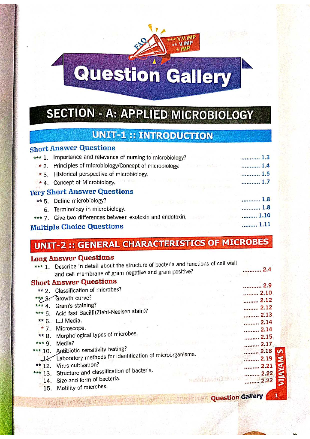 APPLIED MICROBIOLOGY & INFECTION CONTROL STUDY MATERIAL (V.V.IMP) - Studocu