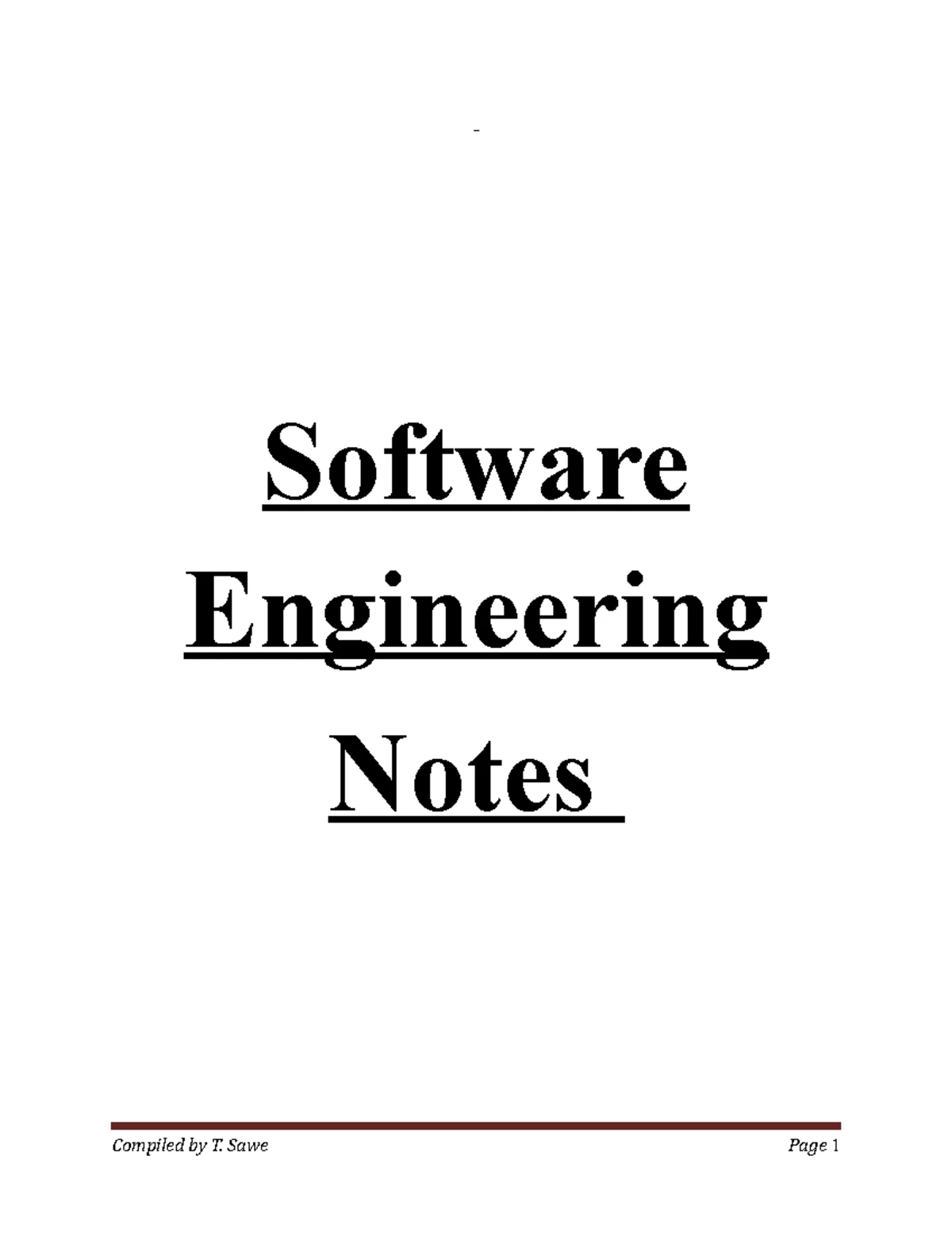 SE-UNIT-I - Comprehensive Notes on Software Engineering Concepts - Studocu