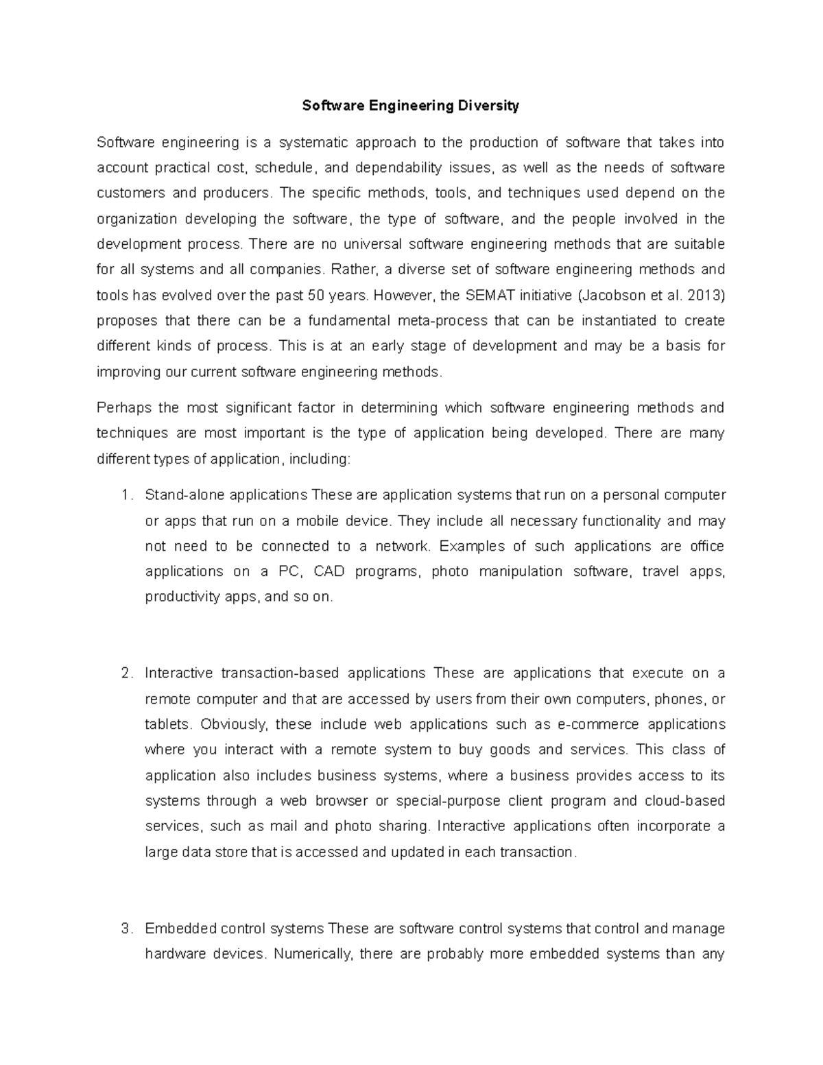 Software Engineering Diversity - Software Engineering Diversity ...