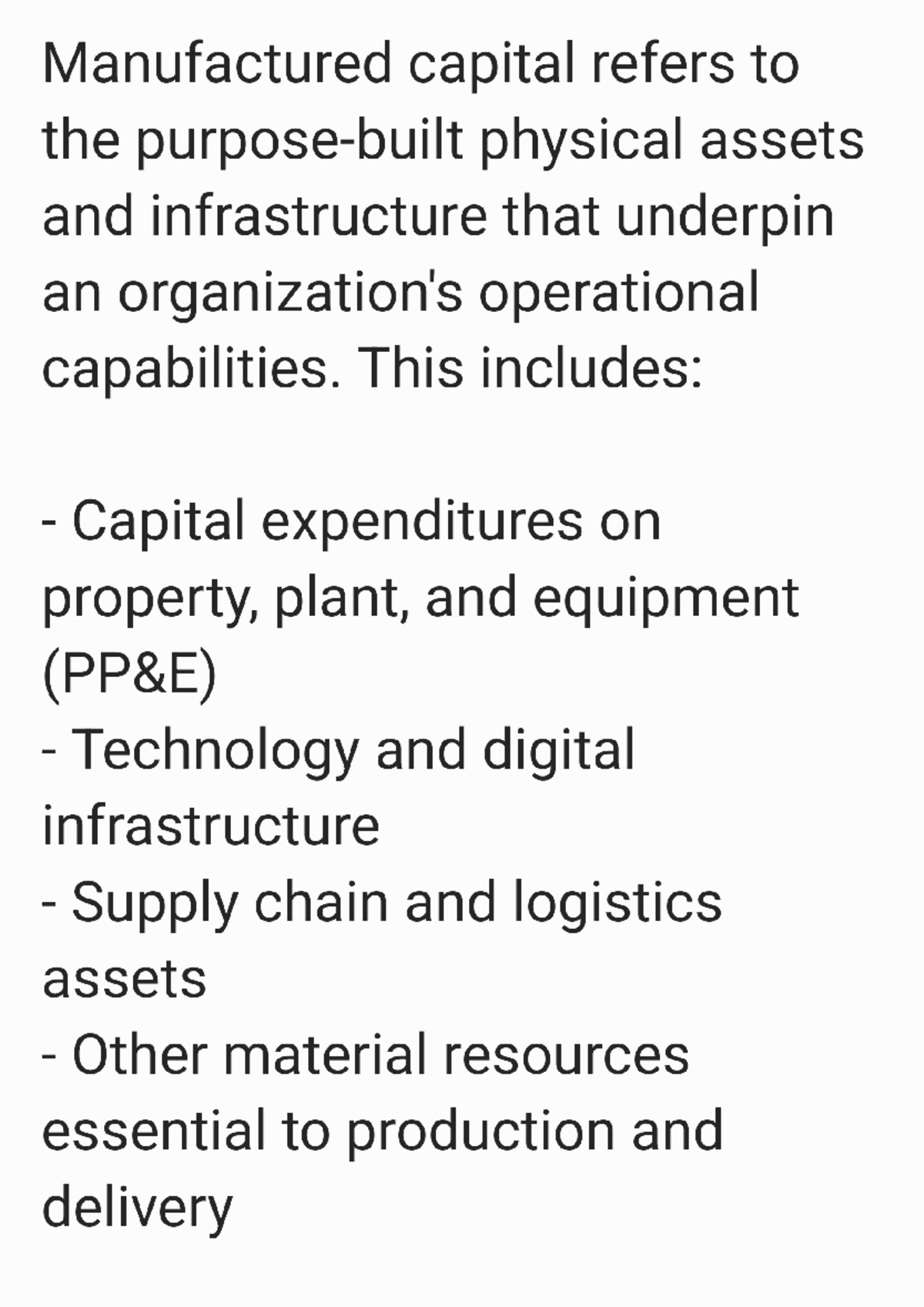 Manufactured Capital Notes - Key Insights and Challenges for Growth ...