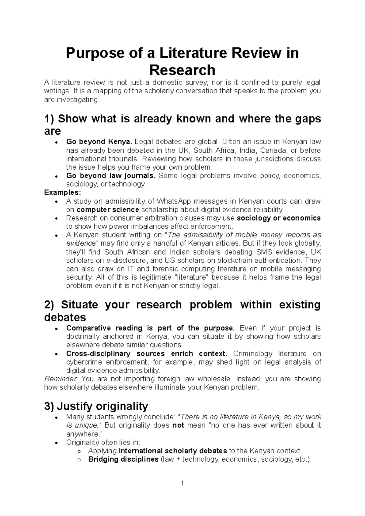 Purpose of a Literature Review in Research: Key Insights and Strategies ...