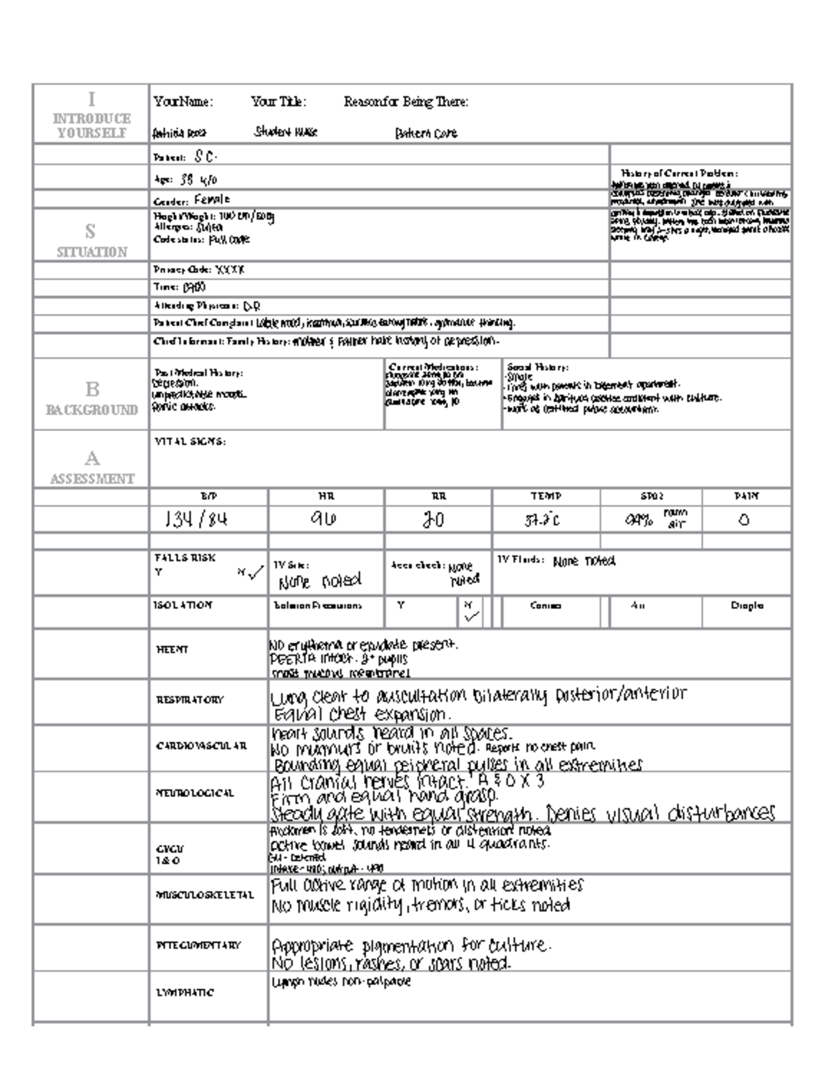 Isbar Module Report Bipolar Disorder ATI - I INTRODUCE YOURSELF ...
