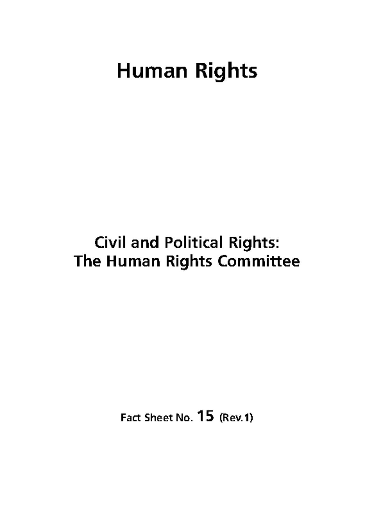 Civil and Political Rights Overview: Understanding the Human Rights ...