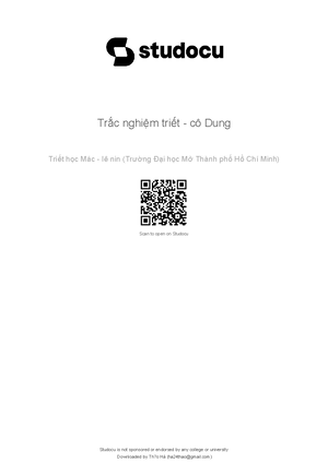 [Solved] Yu t no di y khng phi l tin ngun gc dn n s ra i ca Trit hc Mc ...