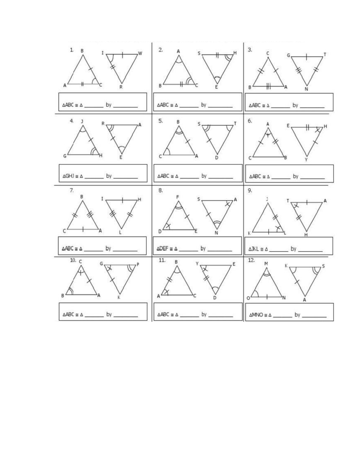 Proving Congruent Triangles Worksheet (ADEF 211) - Studocu