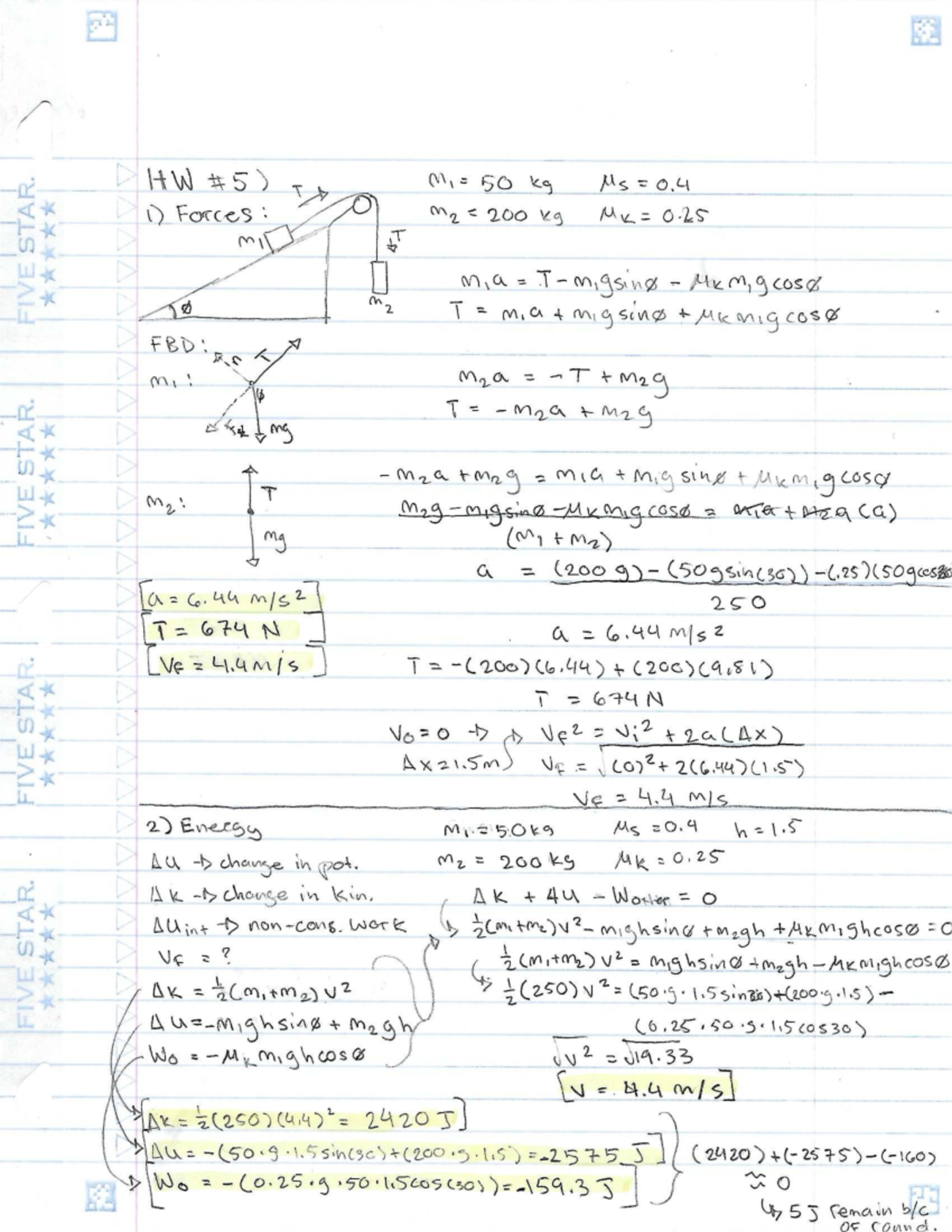 PHYS HW6 - Physics Homework #6 Solutions and Analysis - Studocu