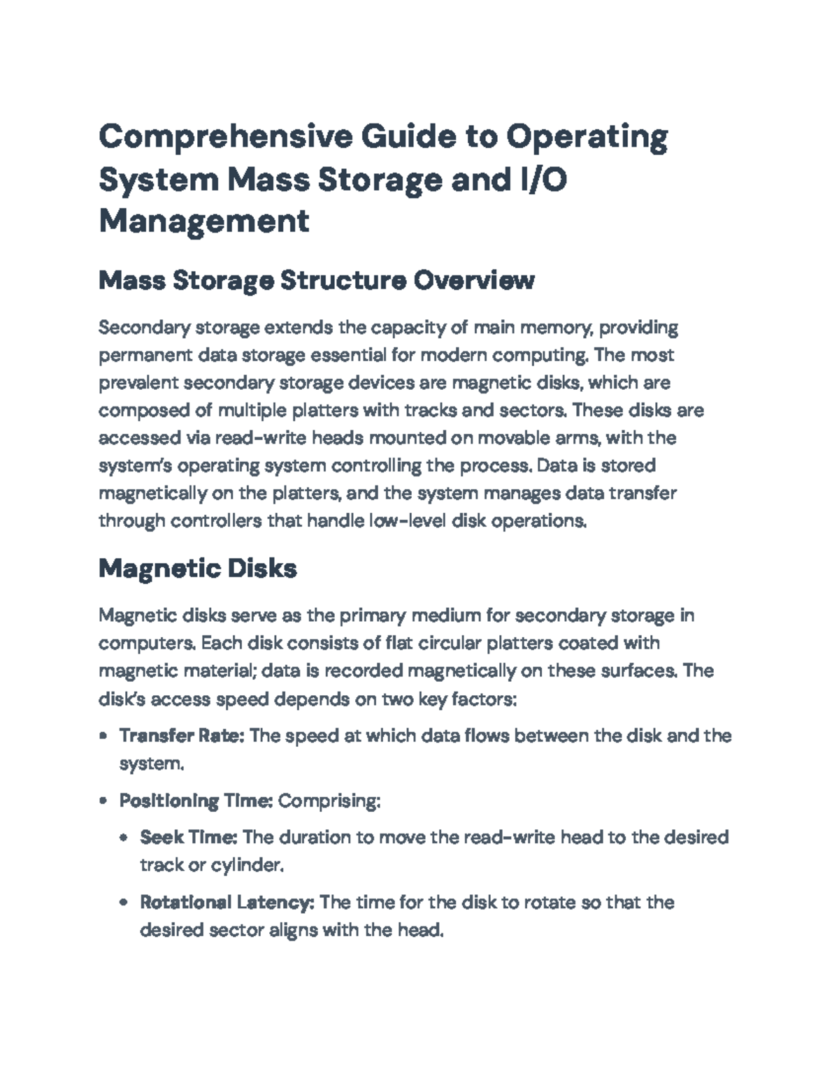 Comprehensive Guide to OS File Management & I/O Techniques (CS101 ...