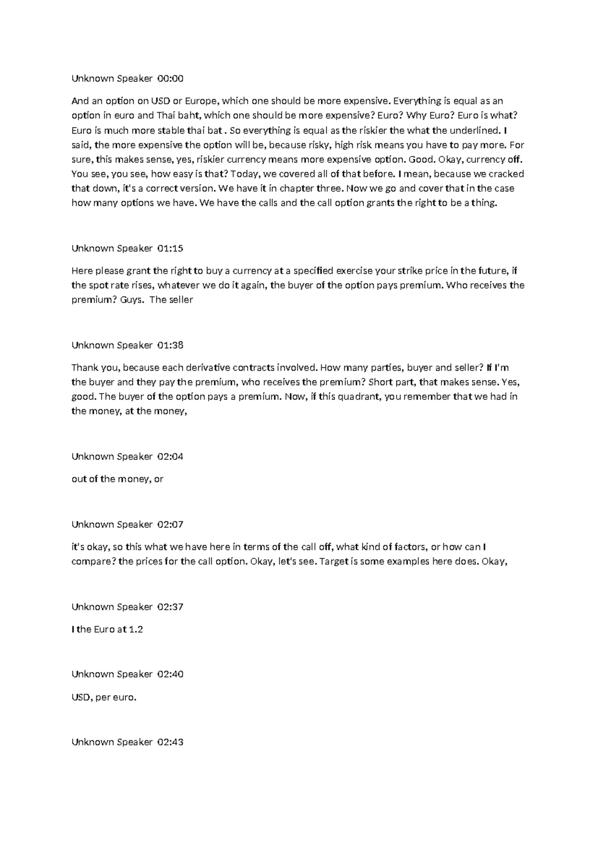 Inter Fin Notes: Options & Call/Put Strategies (Part 4) - Insights on ...
