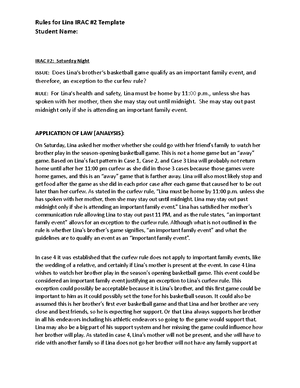 [Solved] Review the fact pattern and question Utilizing an IRAC format ...
