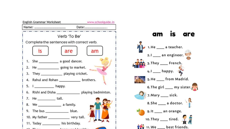 English Grammar Worksheet: Verb and Pronouns Practice - Studocu