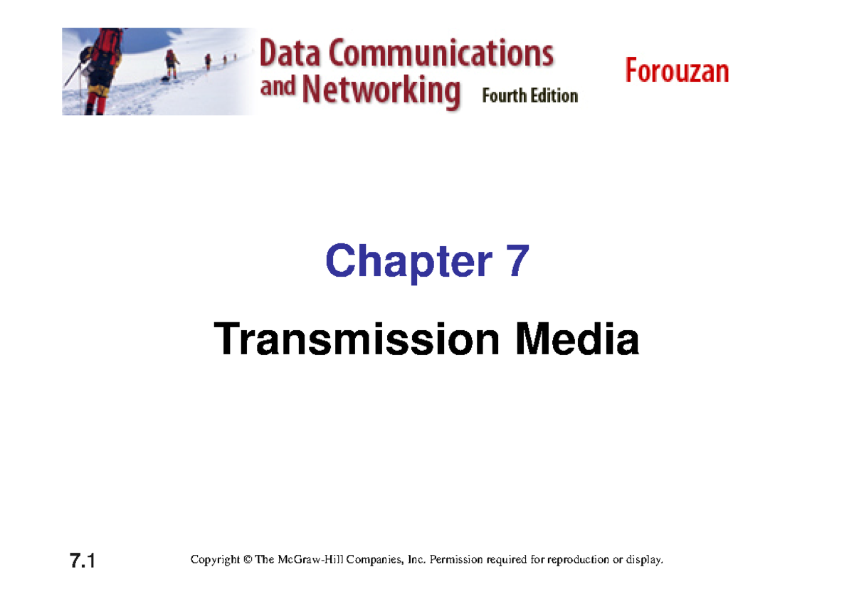 Ch07 - Computer Networks: Guided Media Overview and Types - Studocu