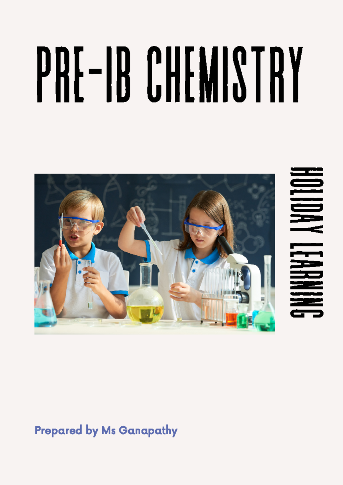 Foundation in IB Chemistry _ Holiday Booklet to practice writing ...