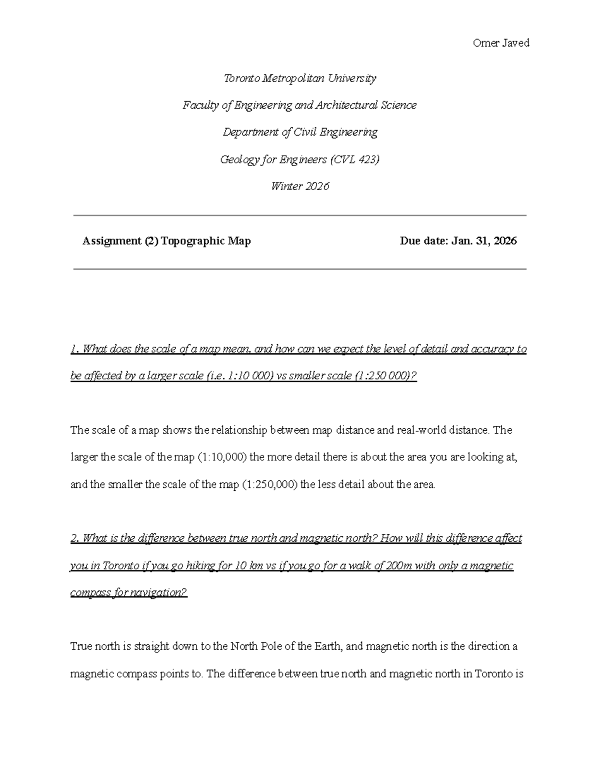 CVL 423 Winter 2026 Assignment 2 Topographic Maps Studocu Thumb 1200 1553 