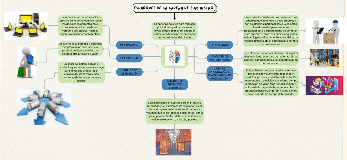 ESLABONES DE LA CADENA DE SUMINISTRO: Mapa de Procesos Logísticos - Studocu