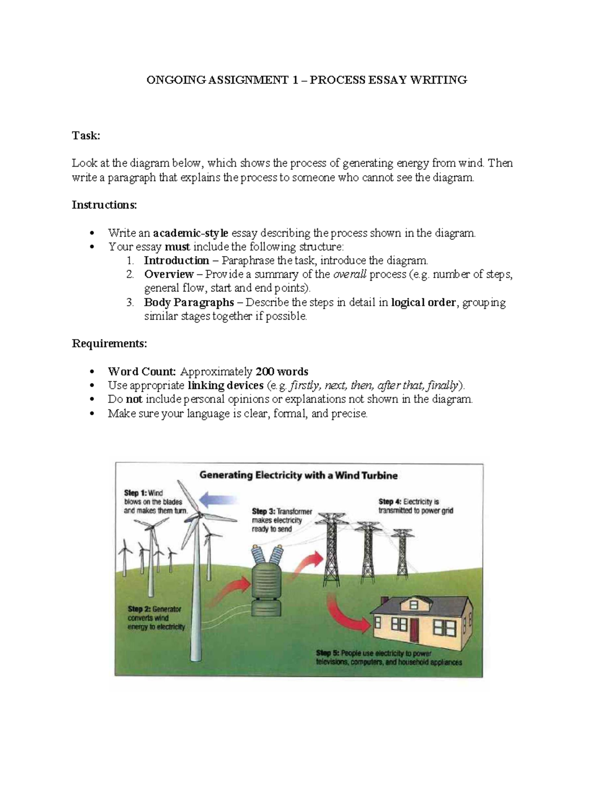 Ongoing Assignment 1 - Process Essay Writing for IELTS - Studocu