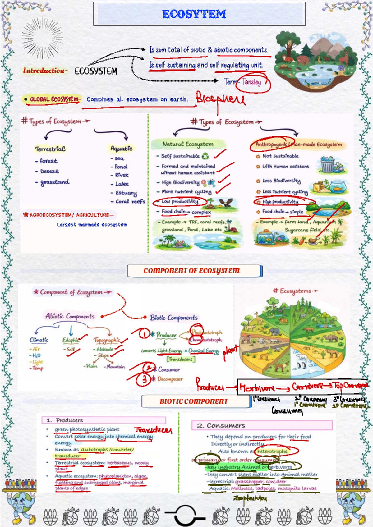 Ecosystem Overview - One Shot Study Guide (Biology) - Studocu