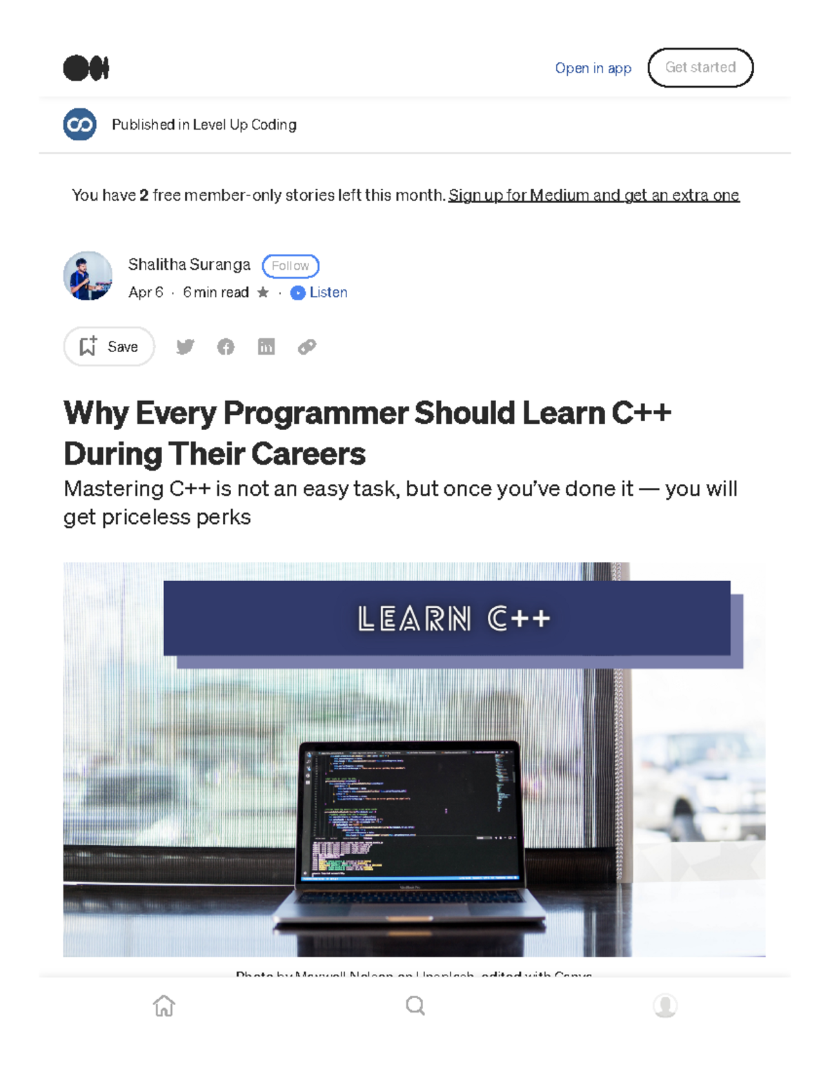 Essential Reasons Why Every Programmer Must Learn C++ - Studocu