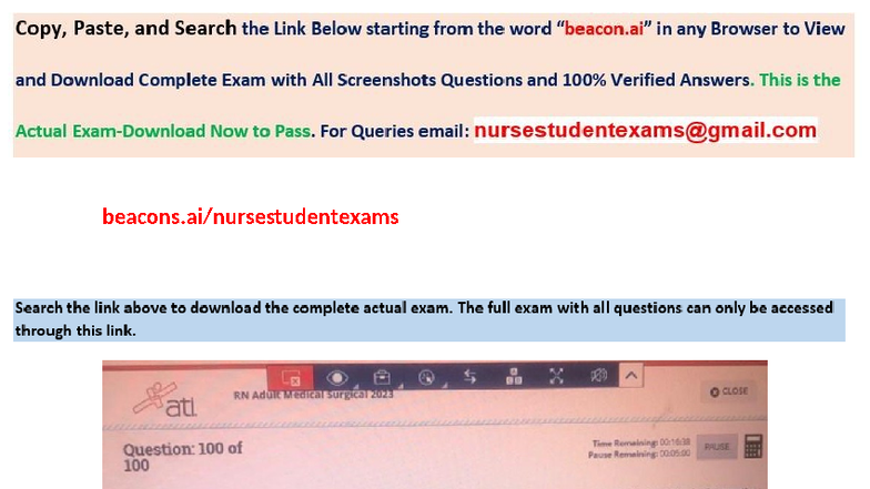 Pass ATI RN Med-Surg Proctored Exam 2025: 100 NGN Questions & Answers ...