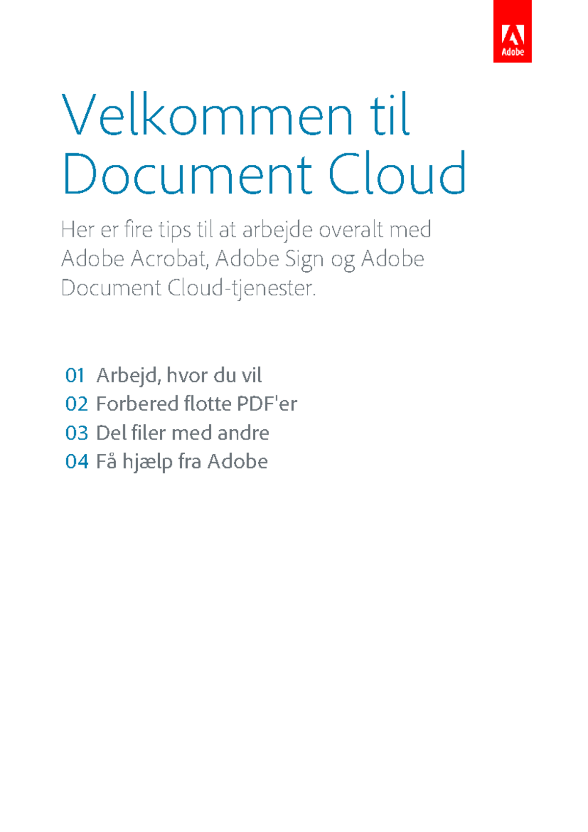 Adobe Document Cloud: Tips til Arbejde med Acrobat og Sign - Studocu