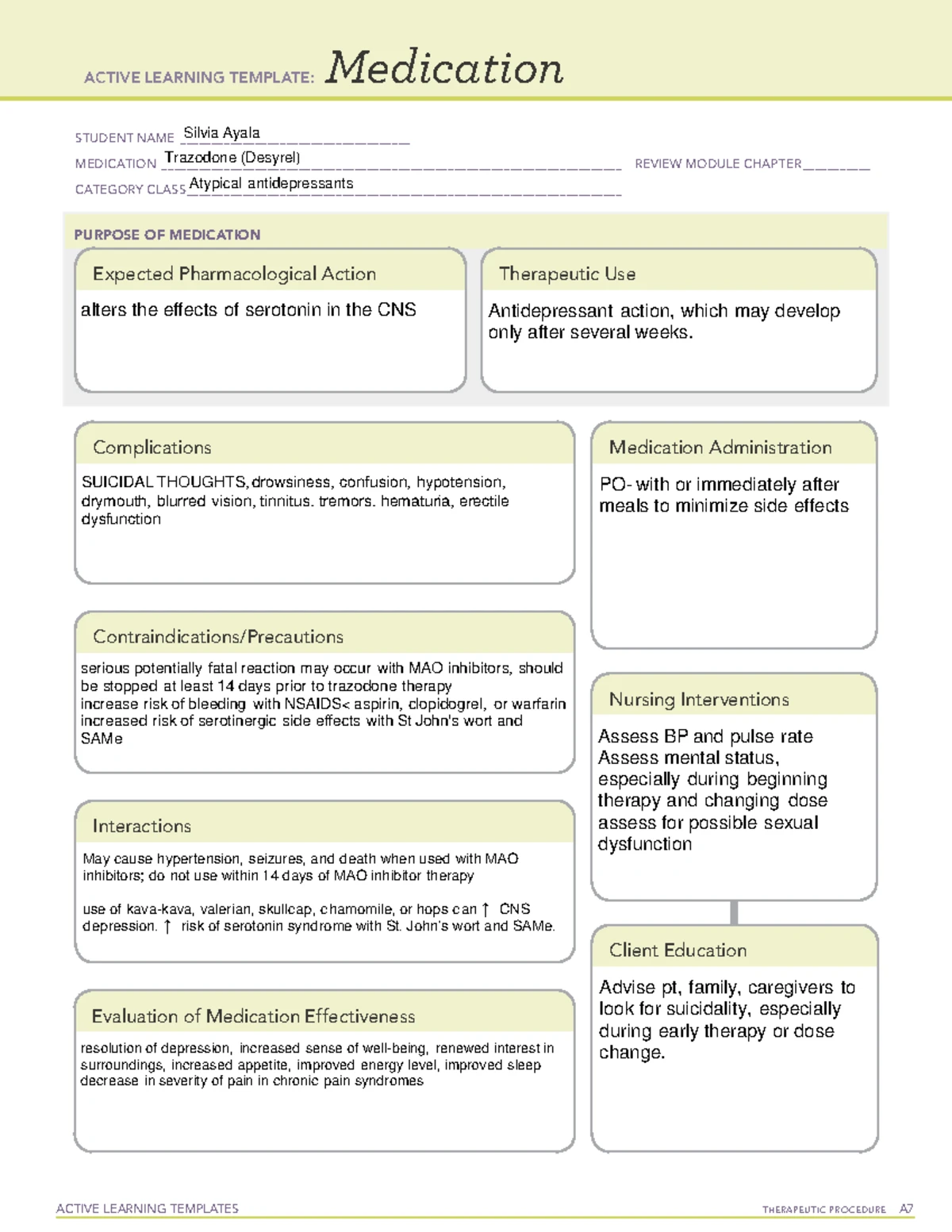 ECT - Active Learning Template for Electroconvulsive Therapy - Studocu