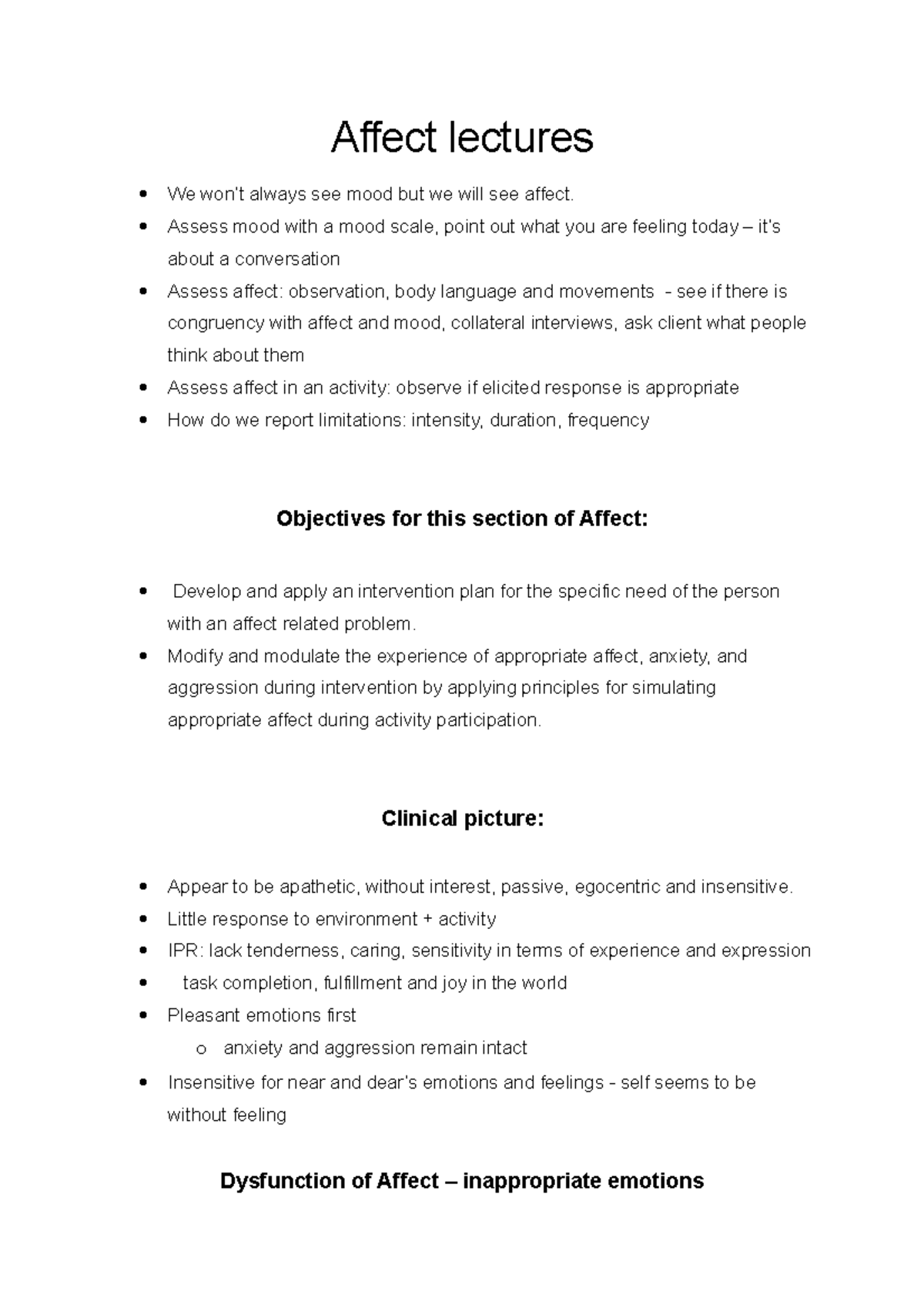 Affect Lecture Series: Insight into Emotion and Mood Assessment - Studocu