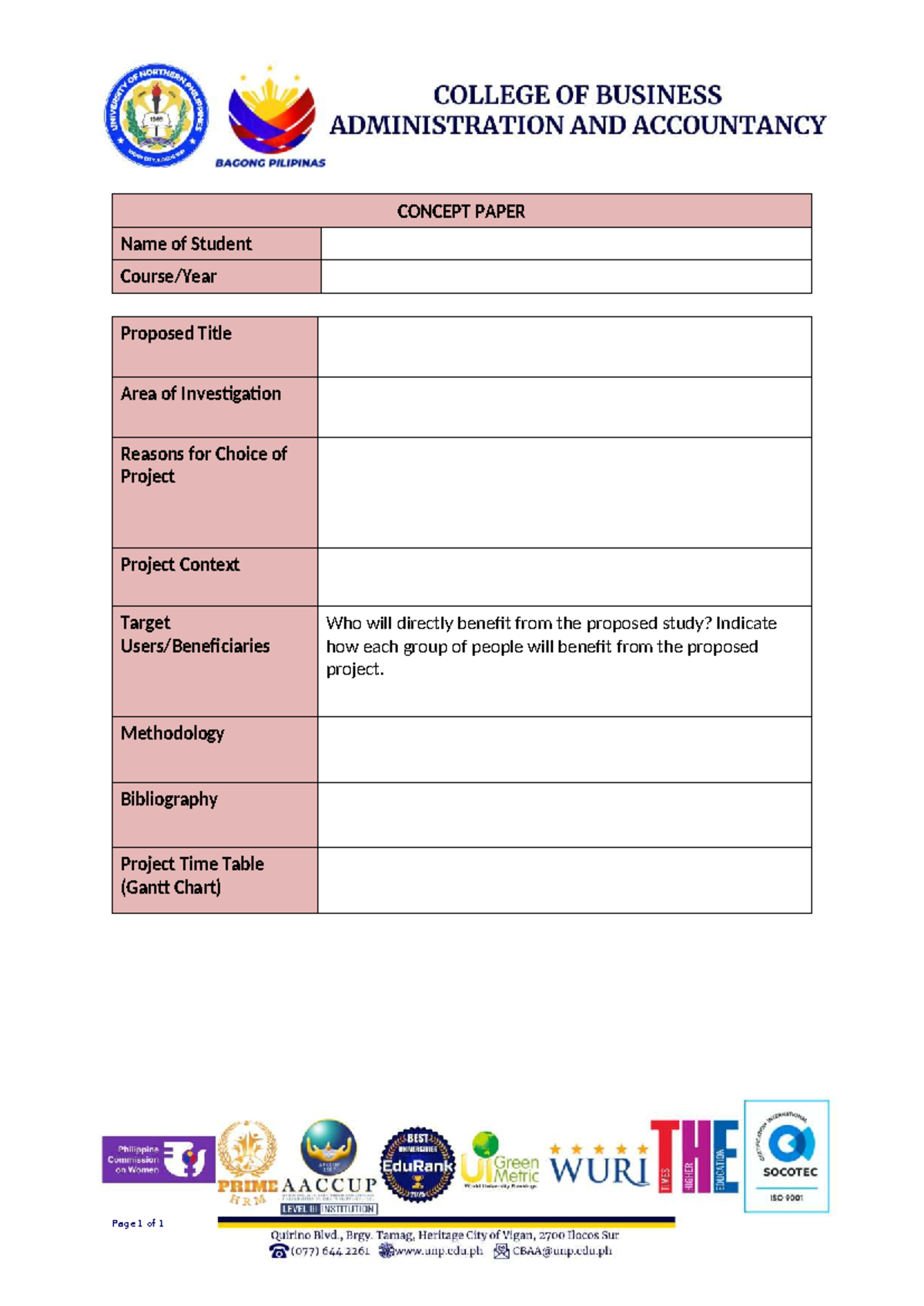 Concept-Paper-Template - Taxation Law - CONCEPT PAPER Name of Student ...
