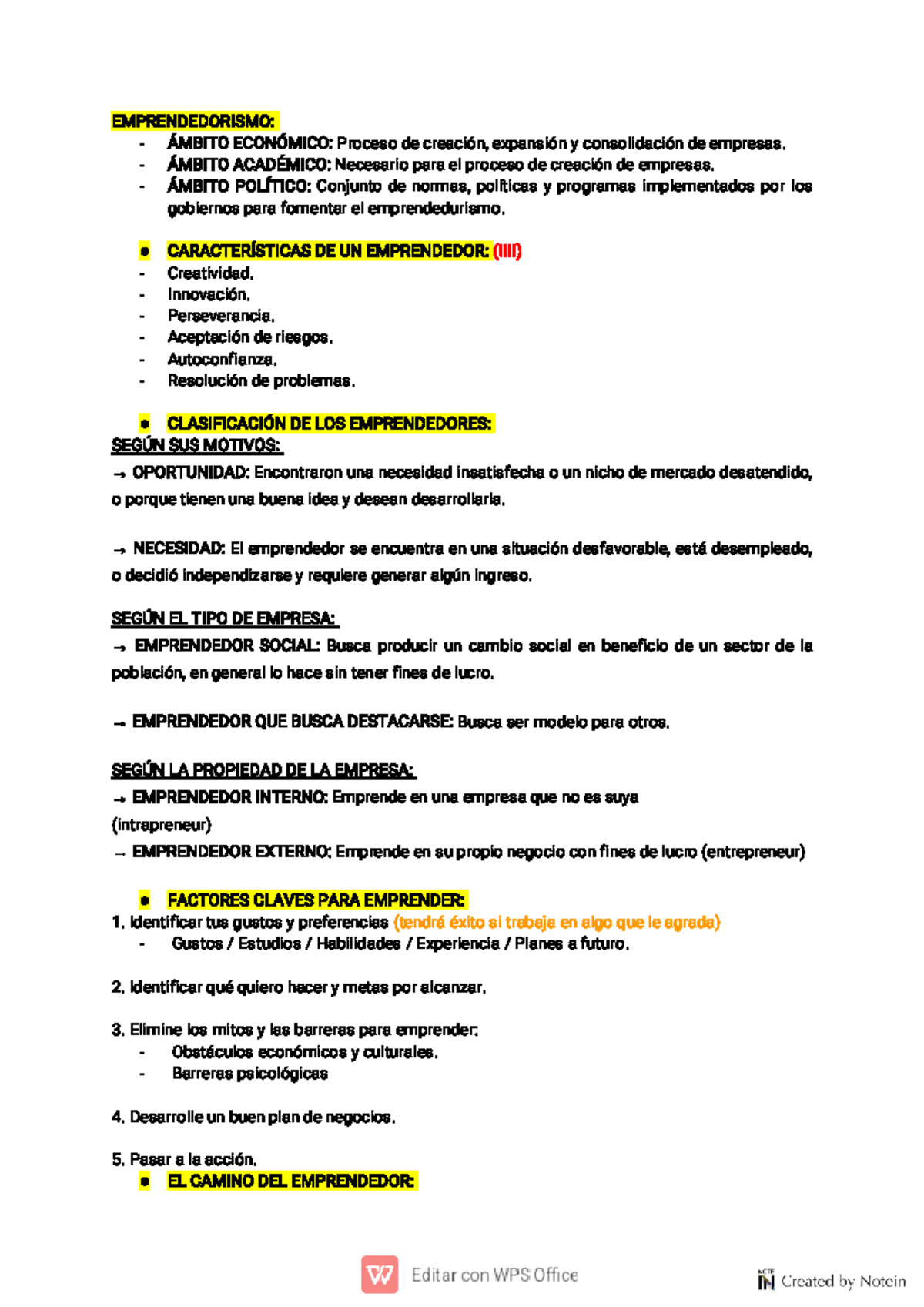 Emprendedorismo y Consultoría: Claves para el Éxito Empresarial - Studocu