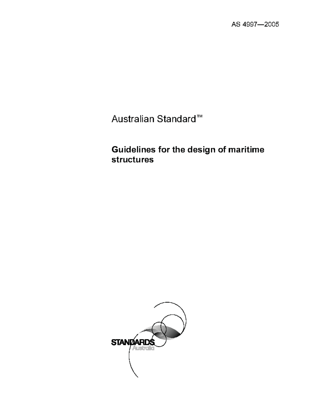 AS CE-030 Guidelines for Maritime Structure Design Standards - Studocu