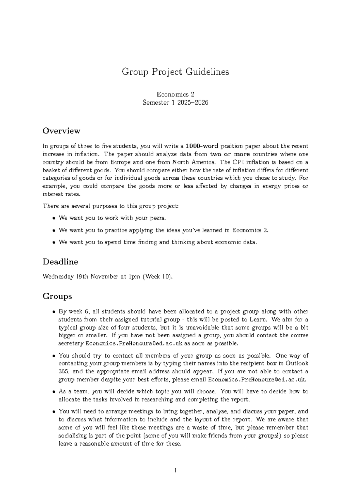 ECNM08006 Group Project: Analyzing Inflation Trends Across Countries ...
