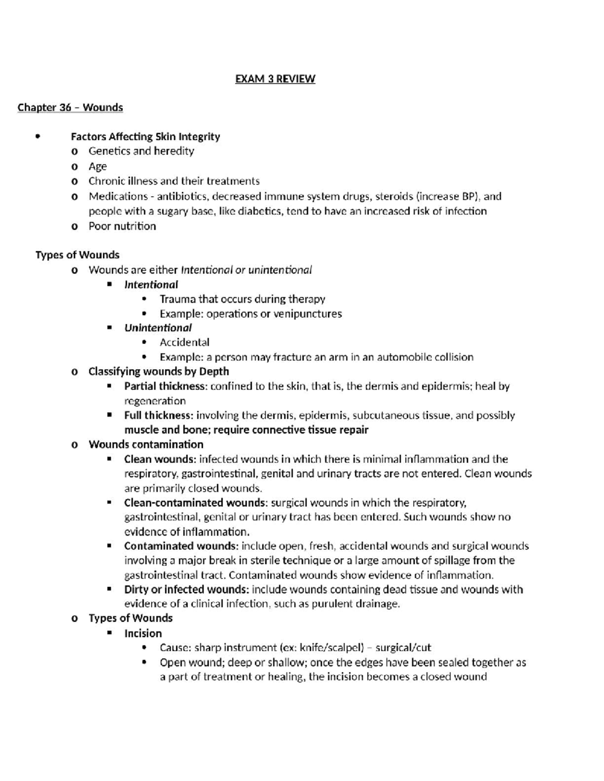 NUR 155 Final Exam 3 Study Guide and Key Concepts - Studocu