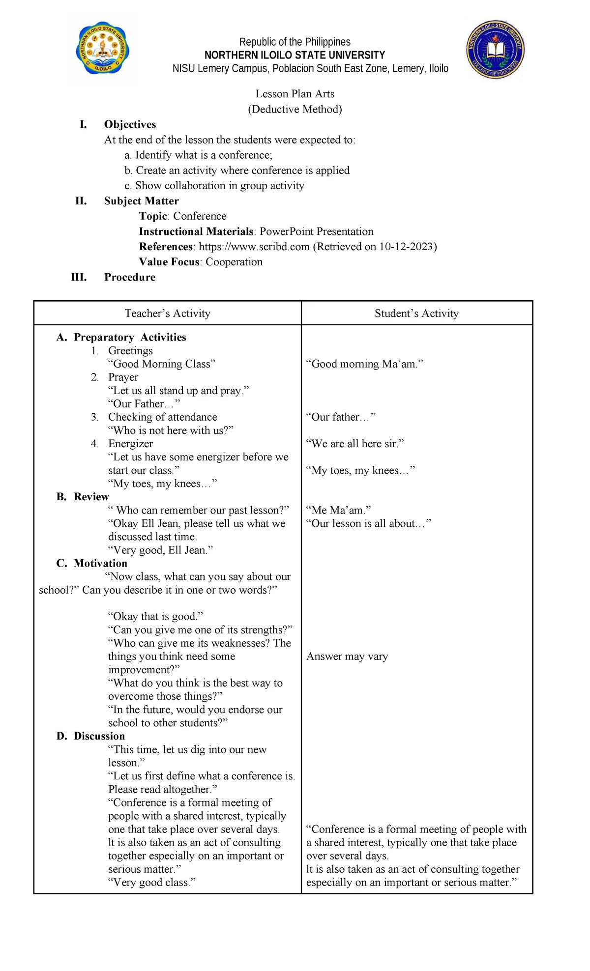 Irene DLP 073821 - Detailed Lesson Plan on Effective Instruction ...