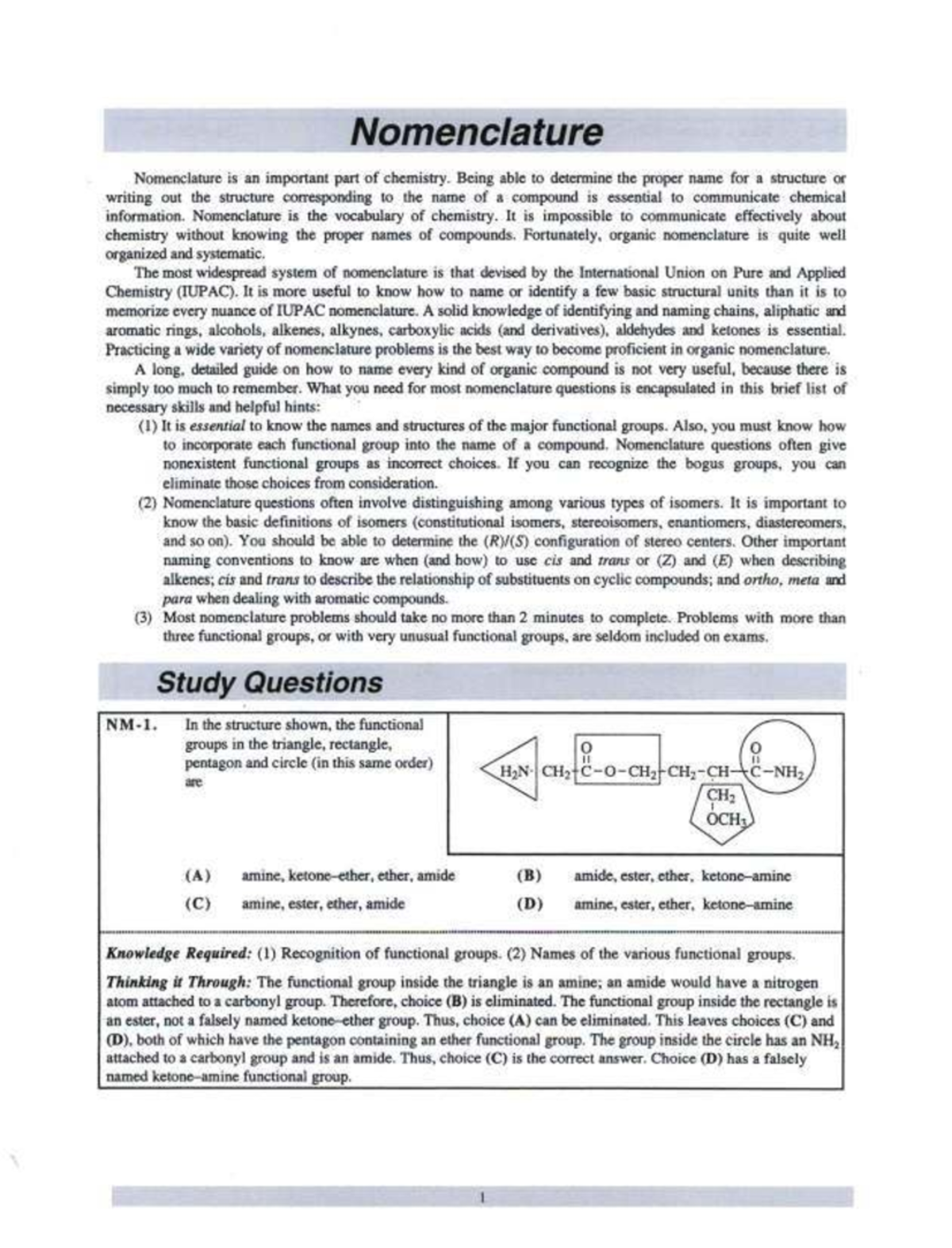 ACS Organic Chemistry Nomenclature Study Guide (Final Exam) - Studocu