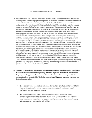 Introduction TO Materials Development - INTRODUCTION TO MATERIALS ...