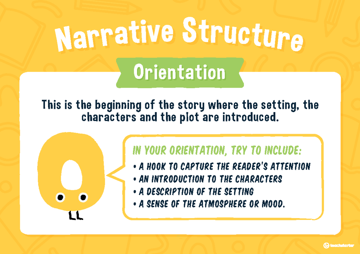 Narrative Text Structure Posters Adobe Reader - This is the beginning ...