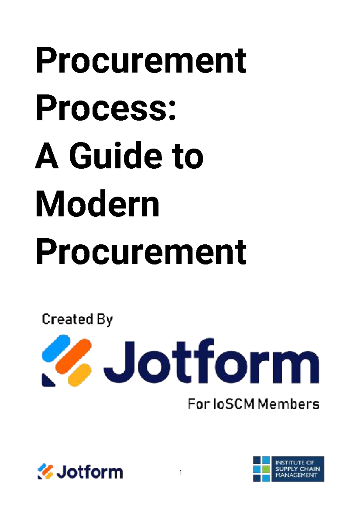 Procurement Process: A Comprehensive Guide to Modern Practices - Studocu