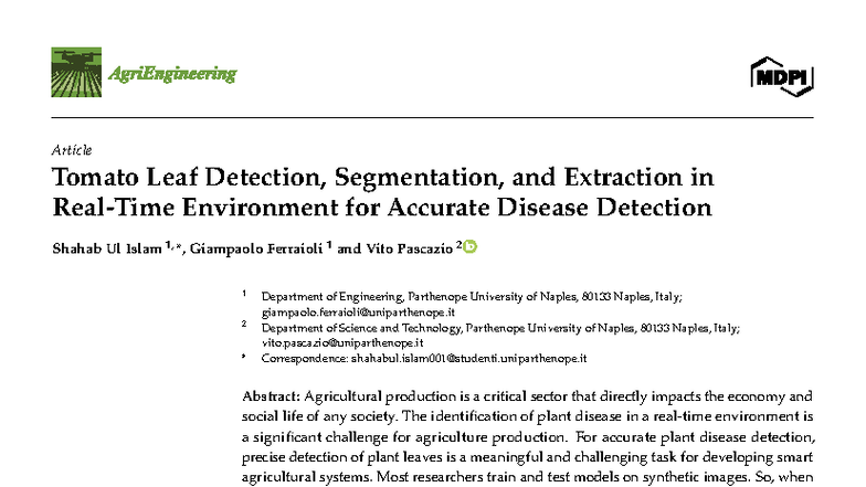 Tomato Leaf Detection and Segmentation Using YOLOv8 and SAM in ...